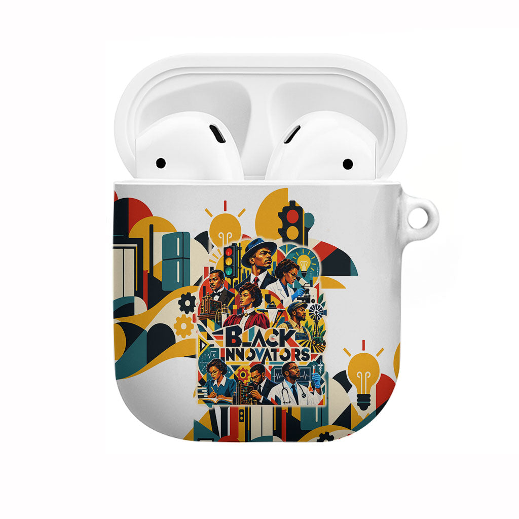 African American Inventions AirPods Case Black Inventors Vintage Pop Collage Black History