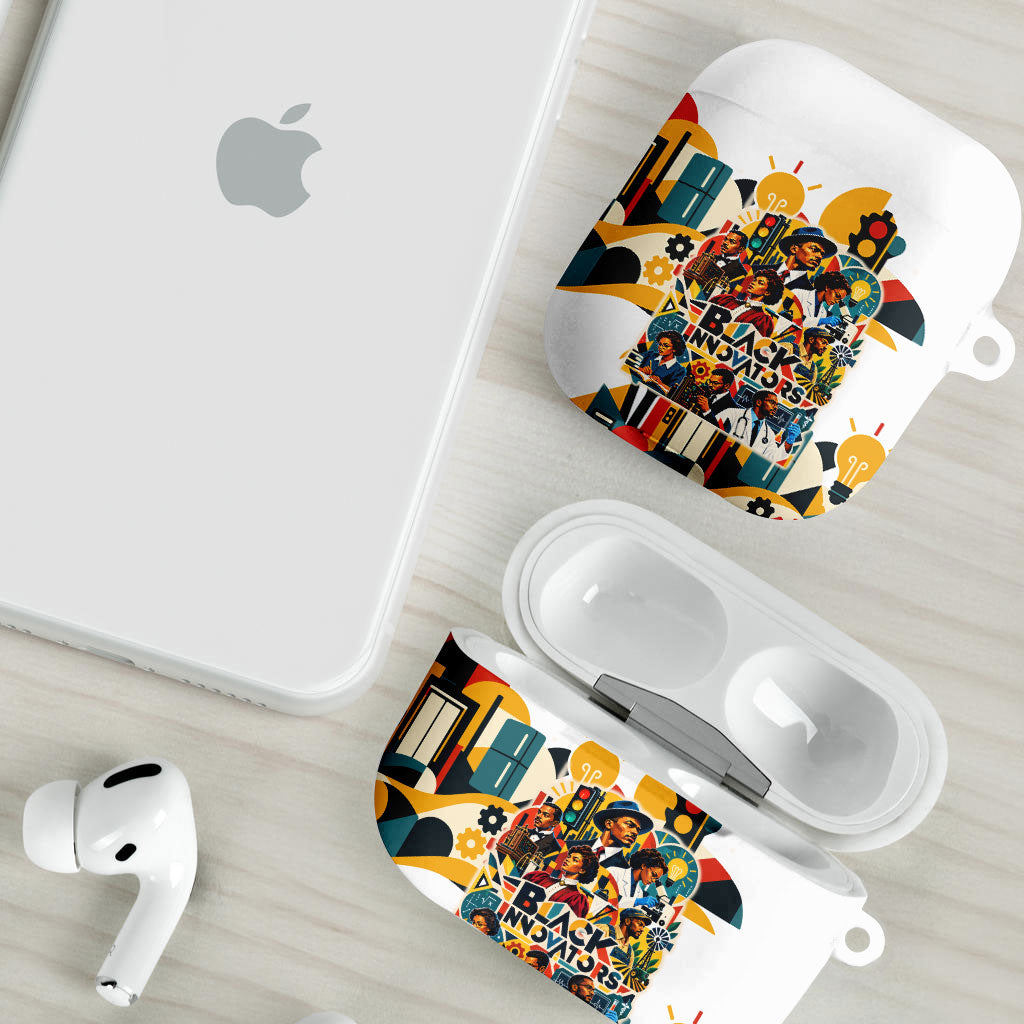 African American Inventions AirPods Case Black Inventors Vintage Pop Collage Black History