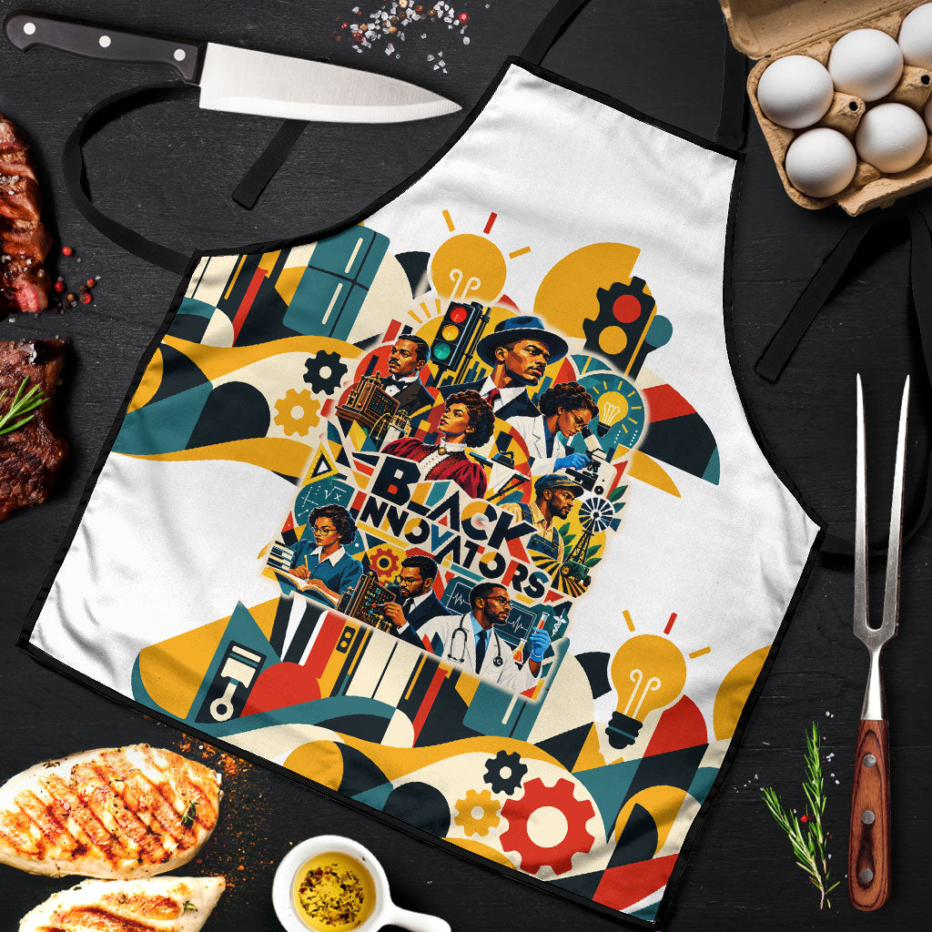 African American Inventions Apron Black Inventors Vintage Pop Collage Black History