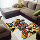 African American Inventions Area Rug Black Inventors Vintage Pop Collage Black History