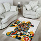 African American Inventions Area Rug Black Inventors Vintage Pop Collage Black History