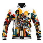 African American Inventions Baseball Jacket Black Inventors Vintage Pop Collage Black History