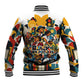 African American Inventions Baseball Jacket Black Inventors Vintage Pop Collage Black History