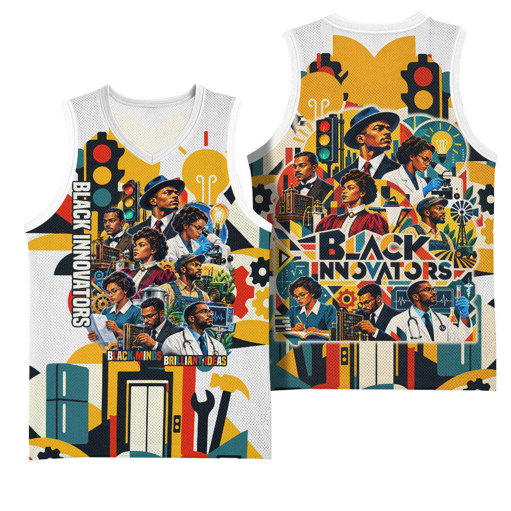 African American Inventions Basketball Jersey Black Inventors Vintage ...