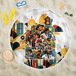 African American Inventions Beach Blanket Black Inventors Vintage Pop Collage Black History