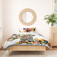 African American Inventions Bedding Set Black Inventors Vintage Pop Collage Black History
