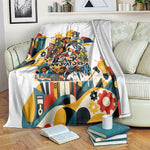 African American Inventions Blanket Black Inventors Vintage Pop Collage Black History