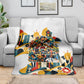African American Inventions Blanket Black Inventors Vintage Pop Collage Black History