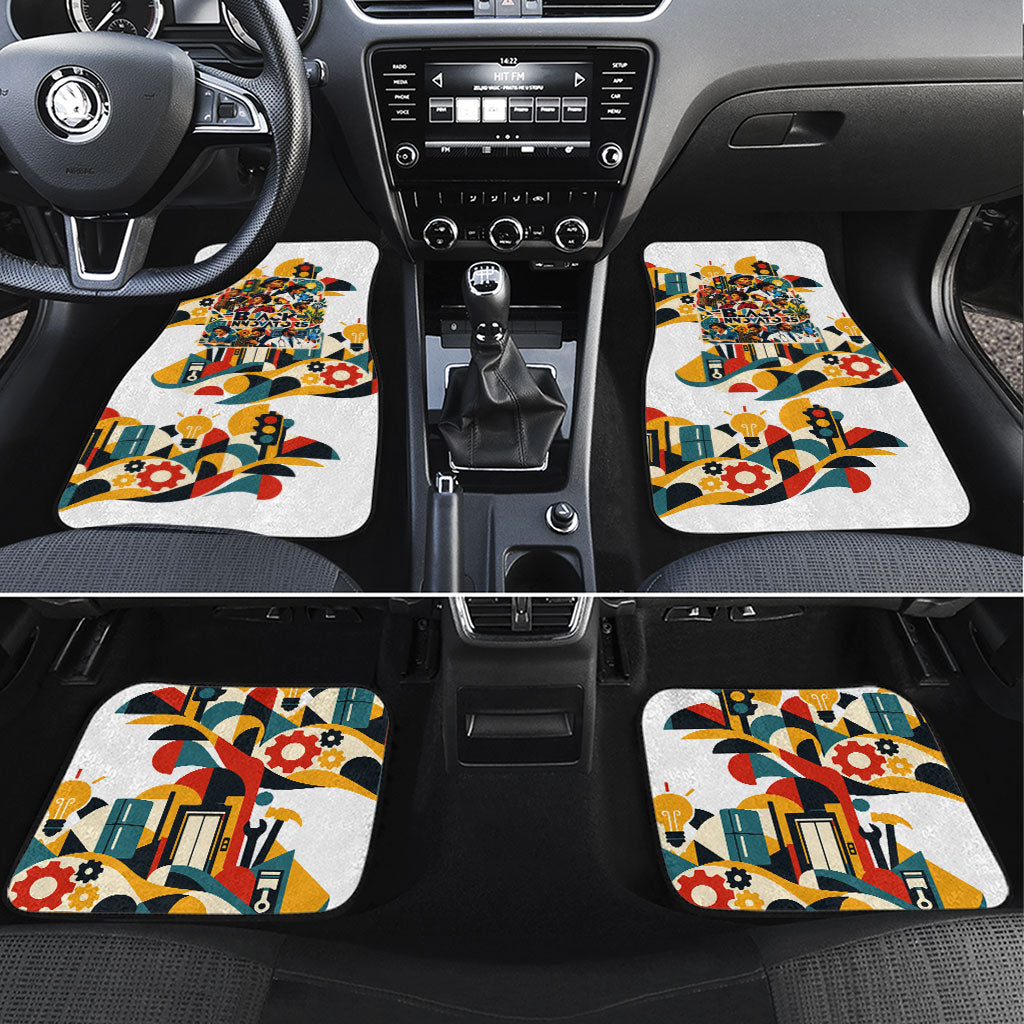 African American Inventions Car Mats Black Inventors Vintage Pop Collage Black History