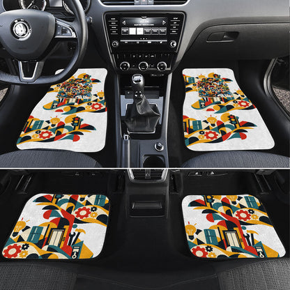 African American Inventions Car Mats Black Inventors Vintage Pop Collage Black History