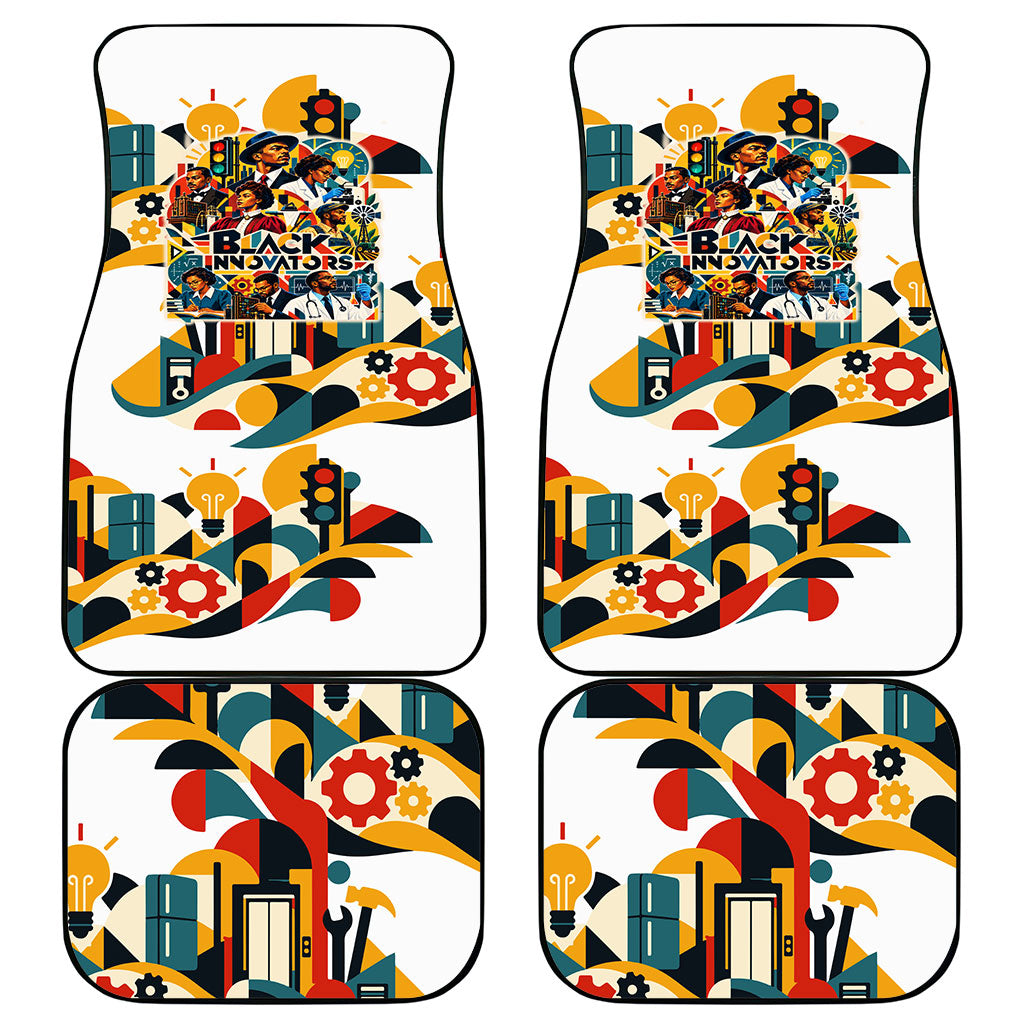 African American Inventions Car Mats Black Inventors Vintage Pop Collage Black History