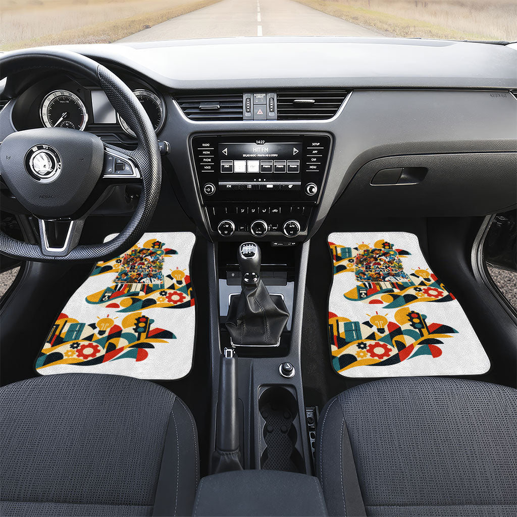 African American Inventions Car Mats Black Inventors Vintage Pop Collage Black History