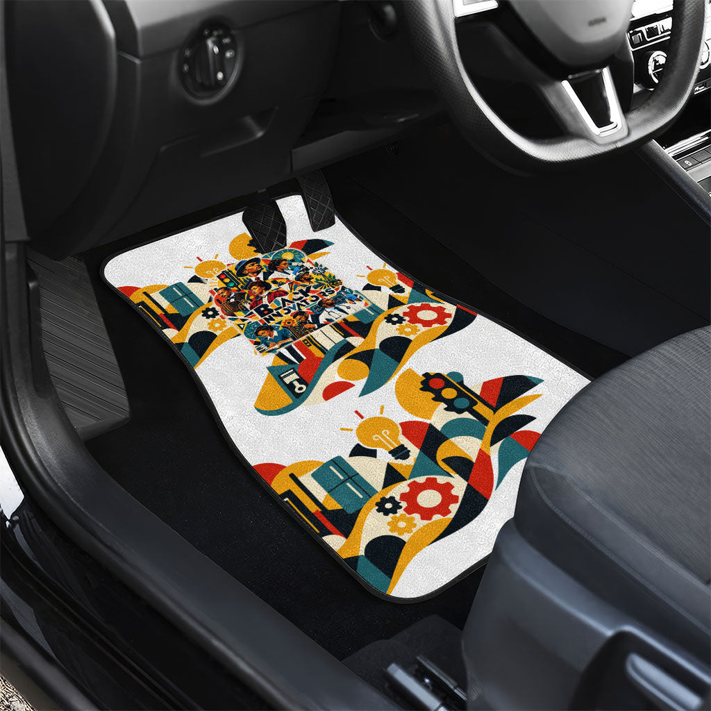 African American Inventions Car Mats Black Inventors Vintage Pop Collage Black History