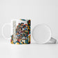 African American Inventions Ceramic Mug Black Inventors Vintage Pop Collage Black History