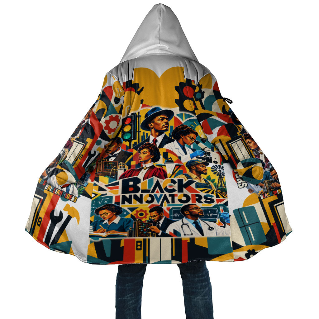 African American Inventions Cloak Black Inventors Vintage Pop Collage Black History