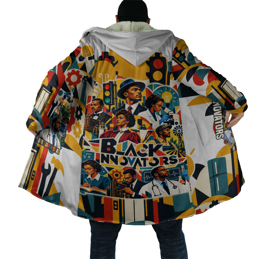 African American Inventions Cloak Black Inventors Vintage Pop Collage Black History