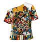 African American Inventions Cross Shoulder Shirt Black Inventors Vintage Pop Collage Black History