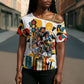 African American Inventions Cross Shoulder Shirt Black Inventors Vintage Pop Collage Black History