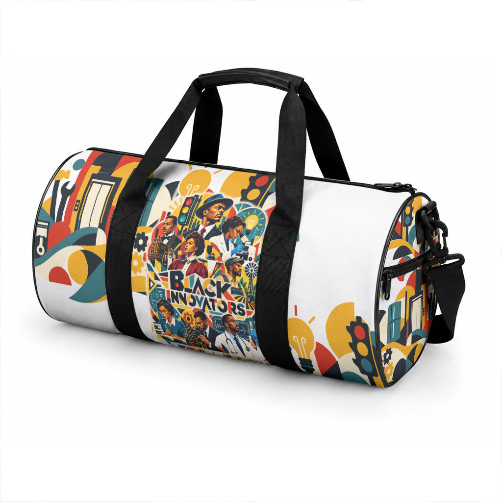 African American Inventions Duffle Bag Black Inventors Vintage Pop Collage Black History
