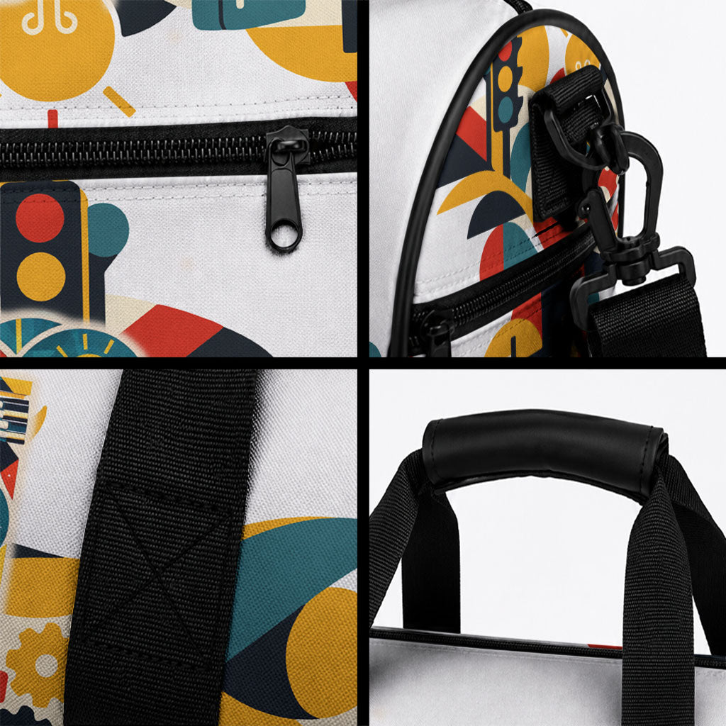 African American Inventions Duffle Bag Black Inventors Vintage Pop Collage Black History