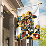 African American Inventions Garden Flag Black Inventors Vintage Pop Collage Black History
