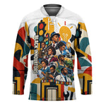 African American Inventions Hockey Jersey Black Inventors Vintage Pop Collage Black History