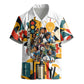 African American Inventions Kid Hawaiian Shirt Black Inventors Vintage Pop Collage Black History