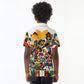 African American Inventions Kid Polo Shirt Black Inventors Vintage Pop Collage Black History