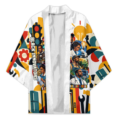 African American Inventions Kimono Black Inventors Vintage Pop Collage Black History
