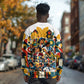 African American Inventions Long Sleeve Shirt Black Inventors Vintage Pop Collage Black History