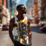 African American Inventions Men Tank Top Black Inventors Vintage Pop Collage Black History