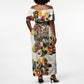 African American Inventions Off Shoulder Maxi Dress Black Inventors Vintage Pop Collage Black History