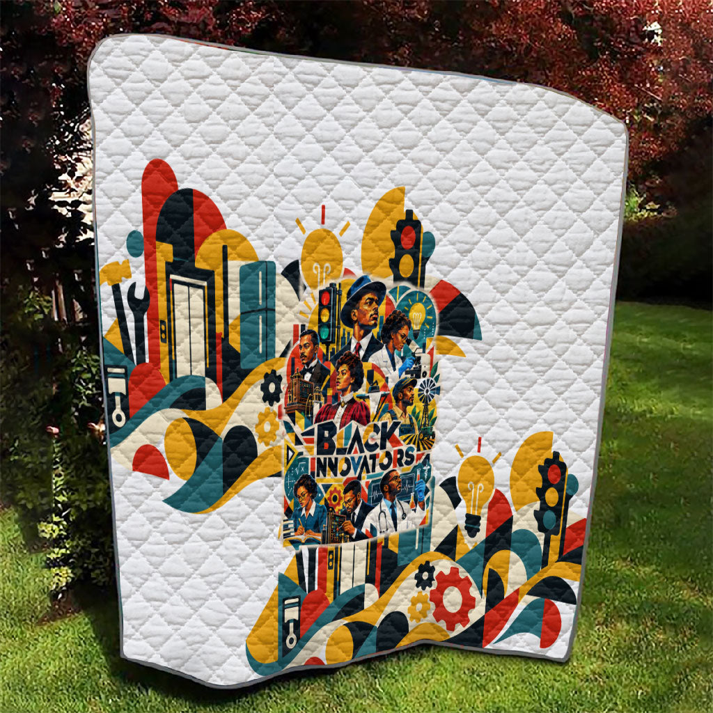 African American Inventions Quilt Black Inventors Vintage Pop Collage Black History