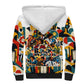 African American Inventions Sherpa Hoodie Black Inventors Vintage Pop Collage Black History