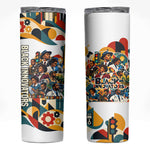 African American Inventions Skinny Tumbler Black Inventors Vintage Pop Collage Black History