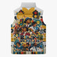 African American Inventions Sleeveless Puffer Jacket Black Inventors Vintage Pop Collage Black History