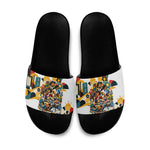 African American Inventions Slide Sandals Black Inventors Vintage Pop Collage Black History