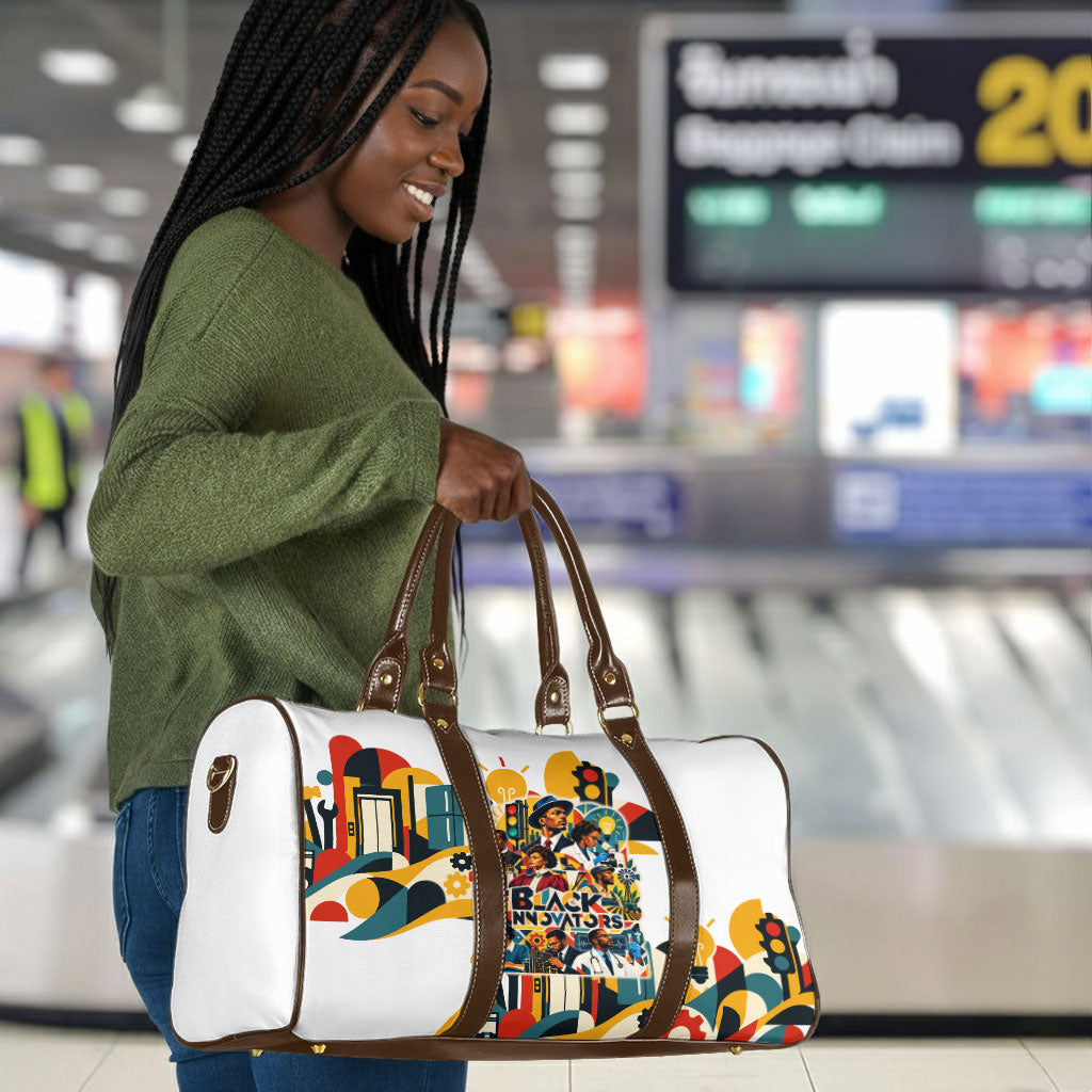 African American Inventions Travel Bag Black Inventors Vintage Pop Collage Black History