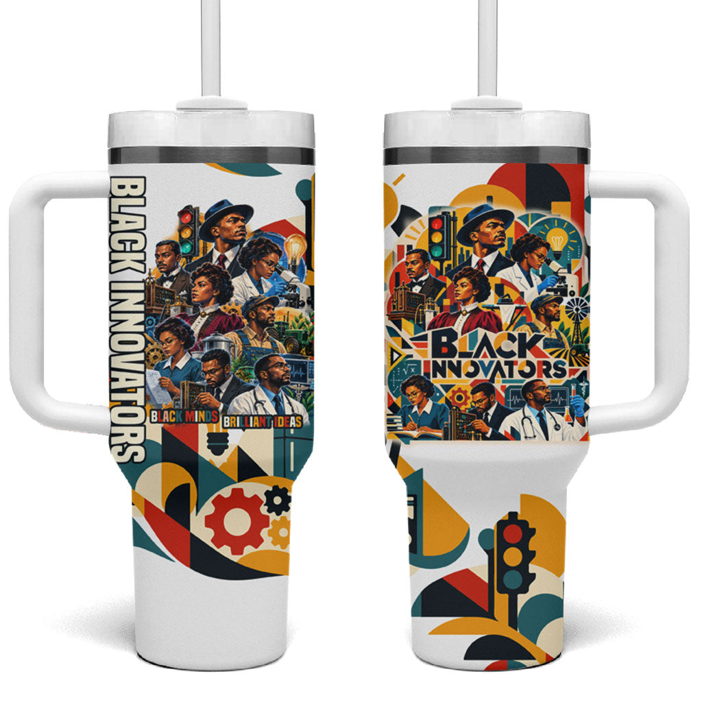 African American Inventions Tumbler With Handle Black Inventors Vintage Pop Collage Black History
