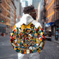 African American Inventions Zip Hoodie Black Inventors Vintage Pop Collage Black History