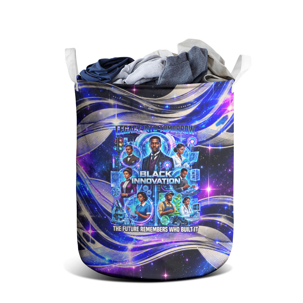 African American Inventions Black Inventors Laundry Basket Black Excellence Heritage Tribute - Futuristic Innovation