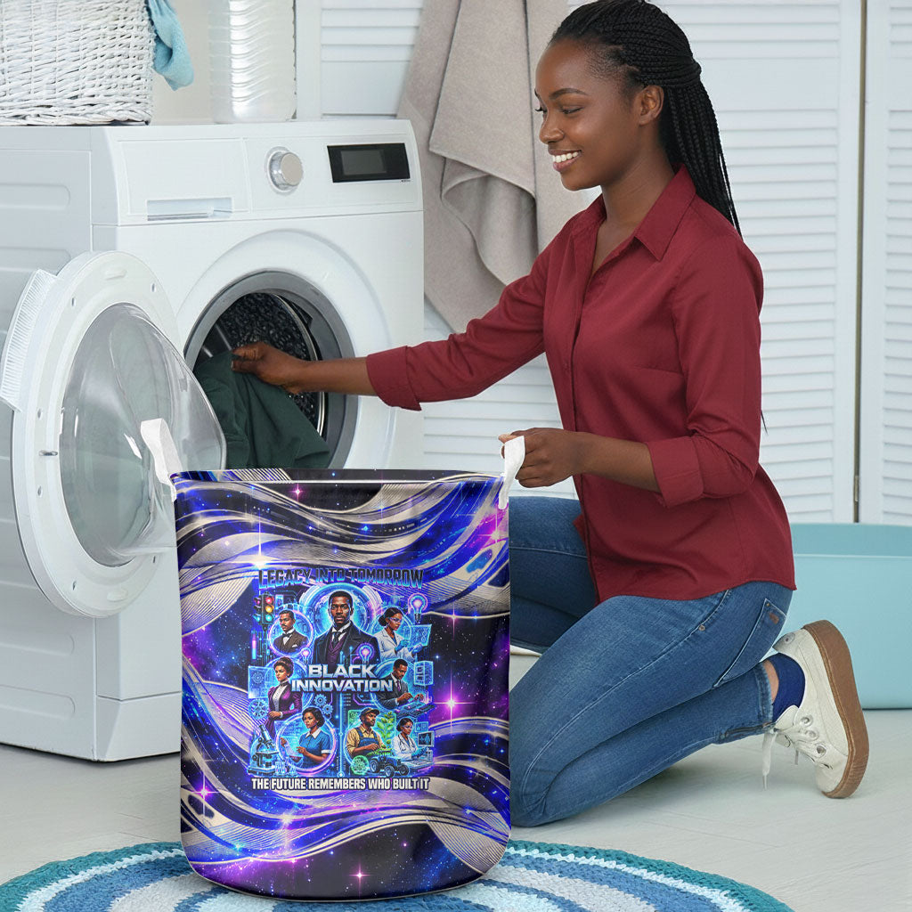 African American Inventions Black Inventors Laundry Basket Black Excellence Heritage Tribute - Futuristic Innovation