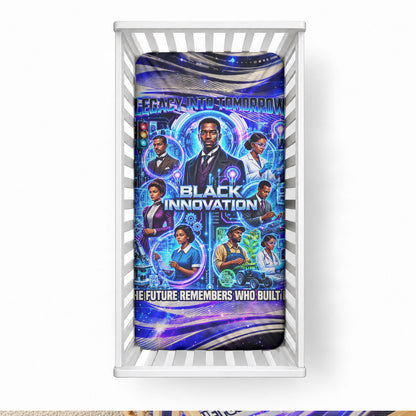 African American Inventions Black Inventors Baby Bed Cover Black Excellence Heritage Tribute - Futuristic Innovation