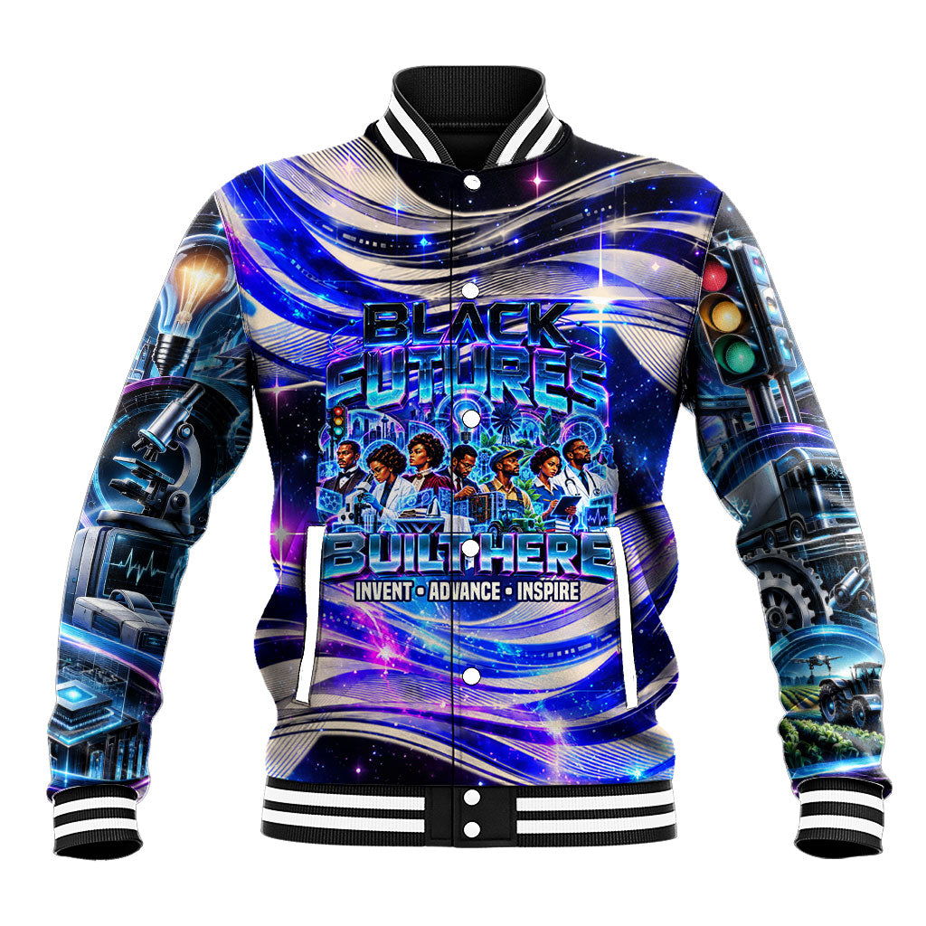 African American Inventions Black Inventors Baseball Jacket Black Excellence Heritage Tribute - Futuristic Innovation