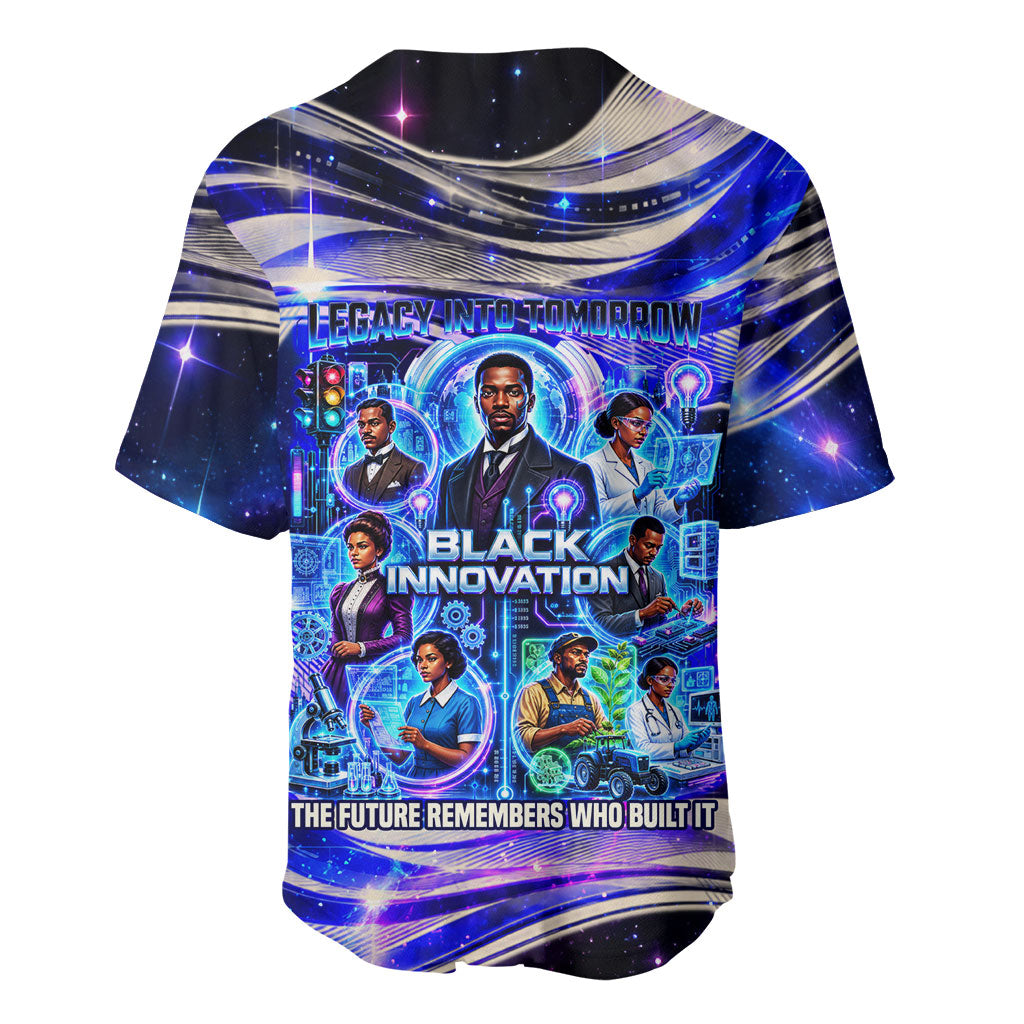 African American Inventions Black Inventors Baseball Jersey Black Excellence Heritage Tribute - Futuristic Innovation