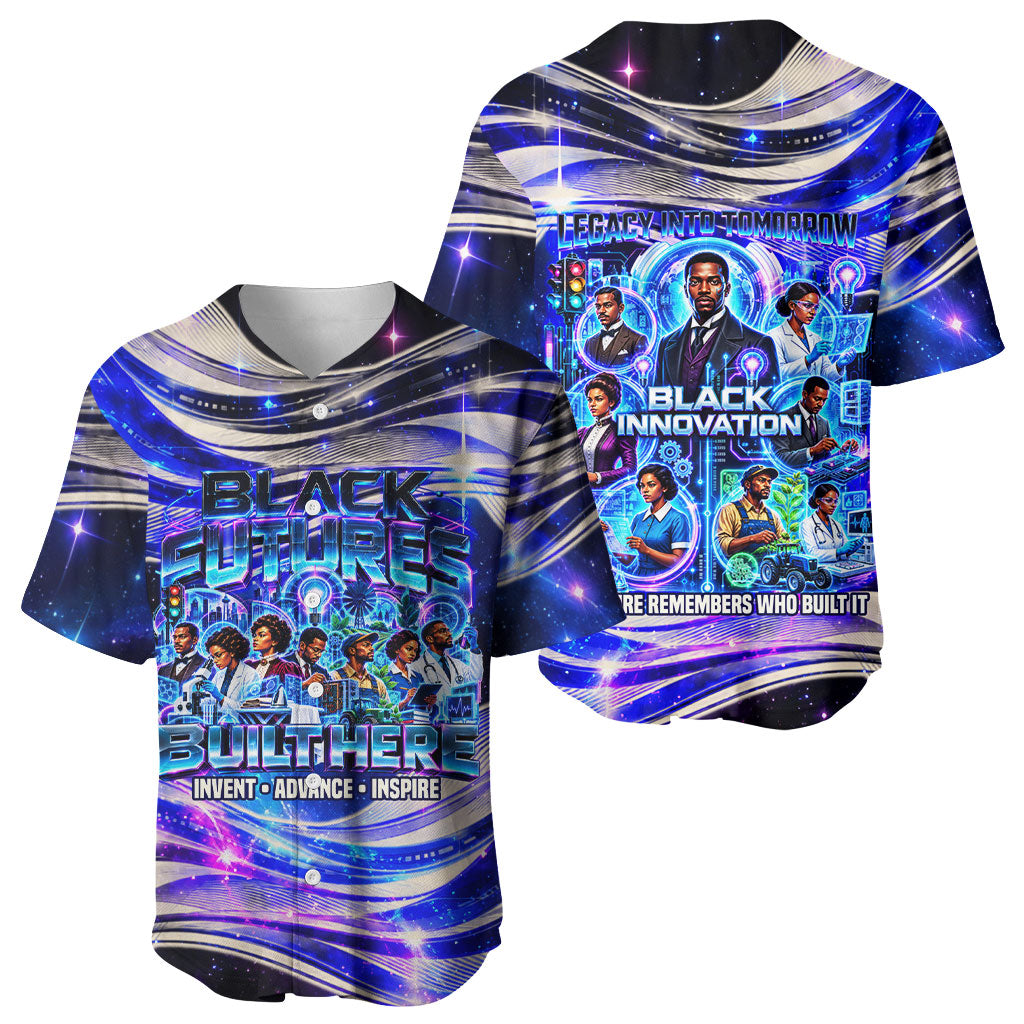African American Inventions Black Inventors Baseball Jersey Black Excellence Heritage Tribute - Futuristic Innovation