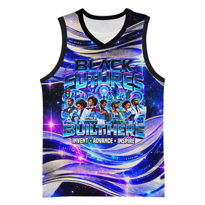 African American Inventions Black Inventors Basketball Jersey Black Excellence Heritage Tribute - Futuristic Innovation