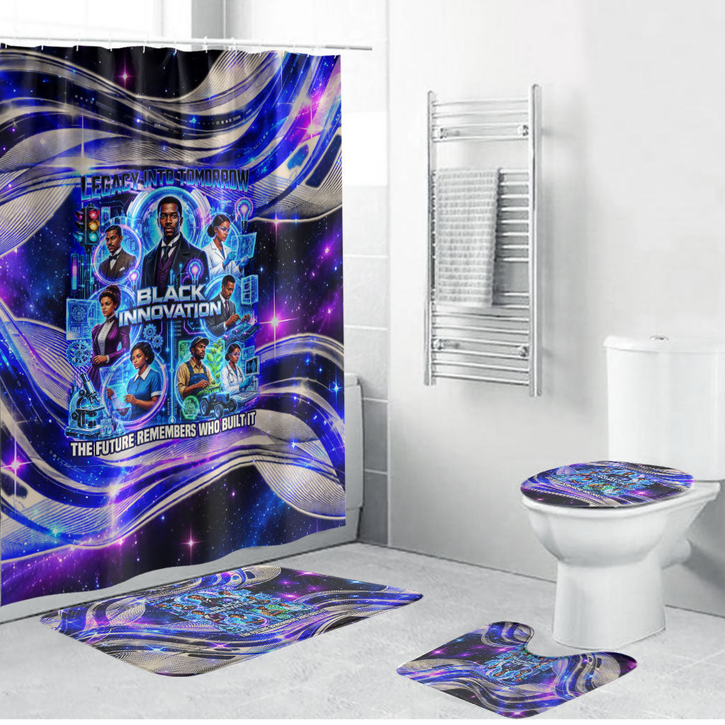 African American Inventions Black Inventors Bathroom Set Black Excellence Heritage Tribute - Futuristic Innovation