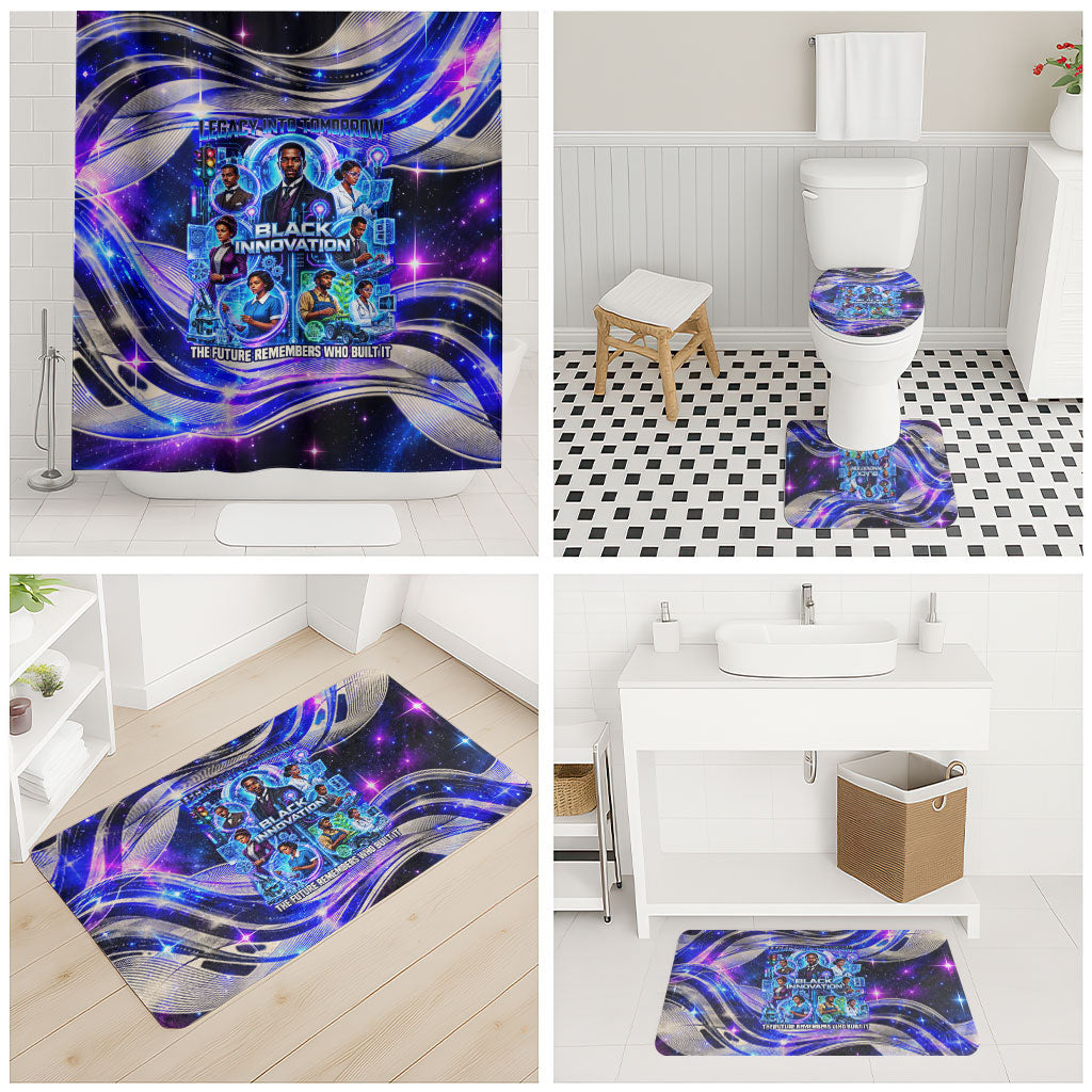 African American Inventions Black Inventors Bathroom Set Black Excellence Heritage Tribute - Futuristic Innovation