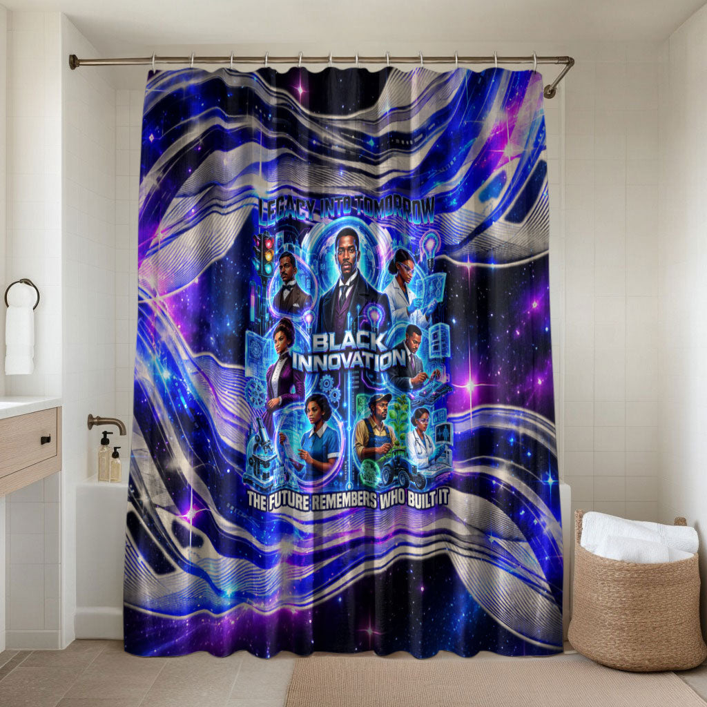 African American Inventions Black Inventors Bathroom Set Black Excellence Heritage Tribute - Futuristic Innovation